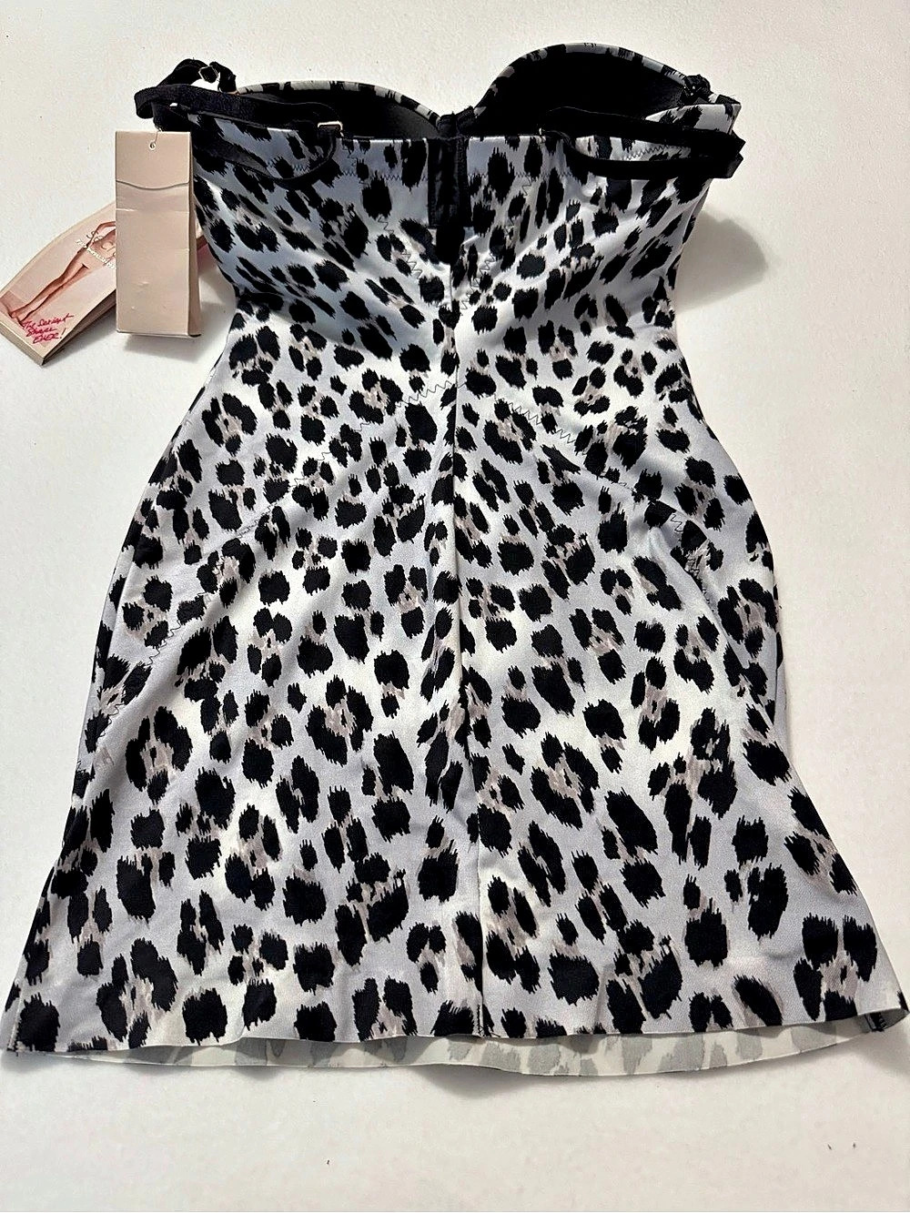 NWT Victoria's Secret Power Figure Cupped Shaping Slip Dress Leopard Sz 36D - Picture 3 of 8